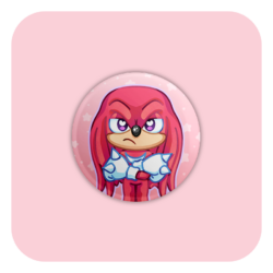 Nya Nya Neko Knuckles Badge Button