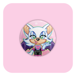 Nya Nya Neko Rouge Badge Button
