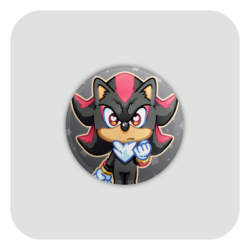 Nya Nya Neko Shadow Badge Button