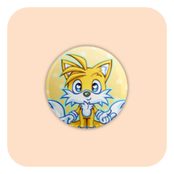 Nya Nya Neko Tails Badge Button