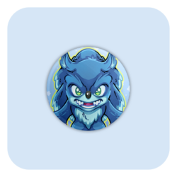 Nya Nya Neko Werehog Badge Button