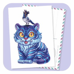 The Tiger and the Magpie Postcard