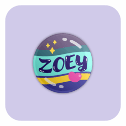Kpop Demon Hunters Zoey Badge Button