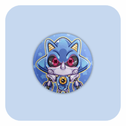 Nya Nya Neko Metal Sonic Badge Button