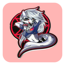 Furry Pin Up Loona Waterproof Sticker