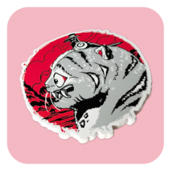 The Tiger And Magpie Waterproof Sticker