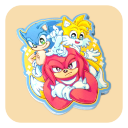 Team Sonic Waterproof Sticker