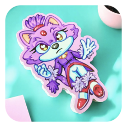 Nya Nya Neko Blaze Waterproof Sticker
