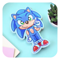 Nya Nya Neko Sonic Waterproof Sticker