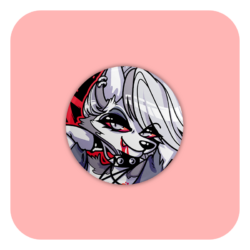 Furry Pin Up Loona Badge Button