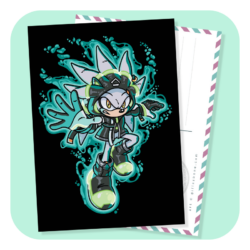 SonicCageDome Your Idol Silver Postcard
