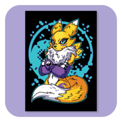 Furry Pin Up Renamon A4 Print