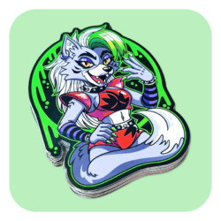 Furry Pin Up Roxanne Waterproof Sticker