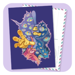 ABSTRACTED Foil Postcard (Limited Edition)