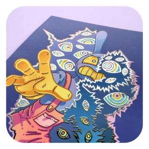 The Amazing Digital Circus A4 Foil Print (Limited Edition) Bundle