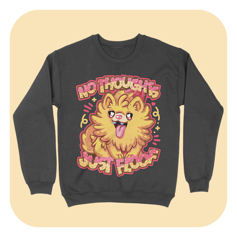 No Thoughts Just Floof Sweatshirt - Image 6