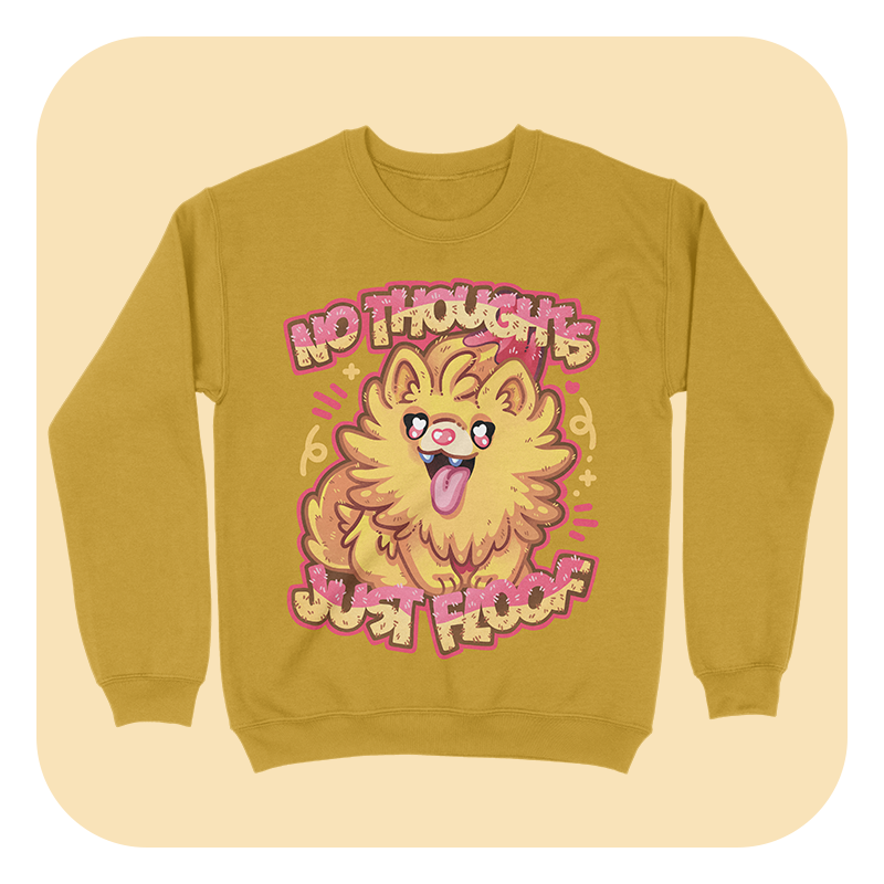 No Thoughts Just Floof Sweatshirt - Image 4