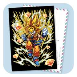 Super Saiyan Sonic Postcard