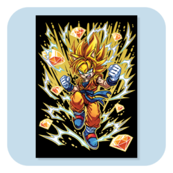 Super Saiyan Sonic A4 Foil Print (Limited Edition)