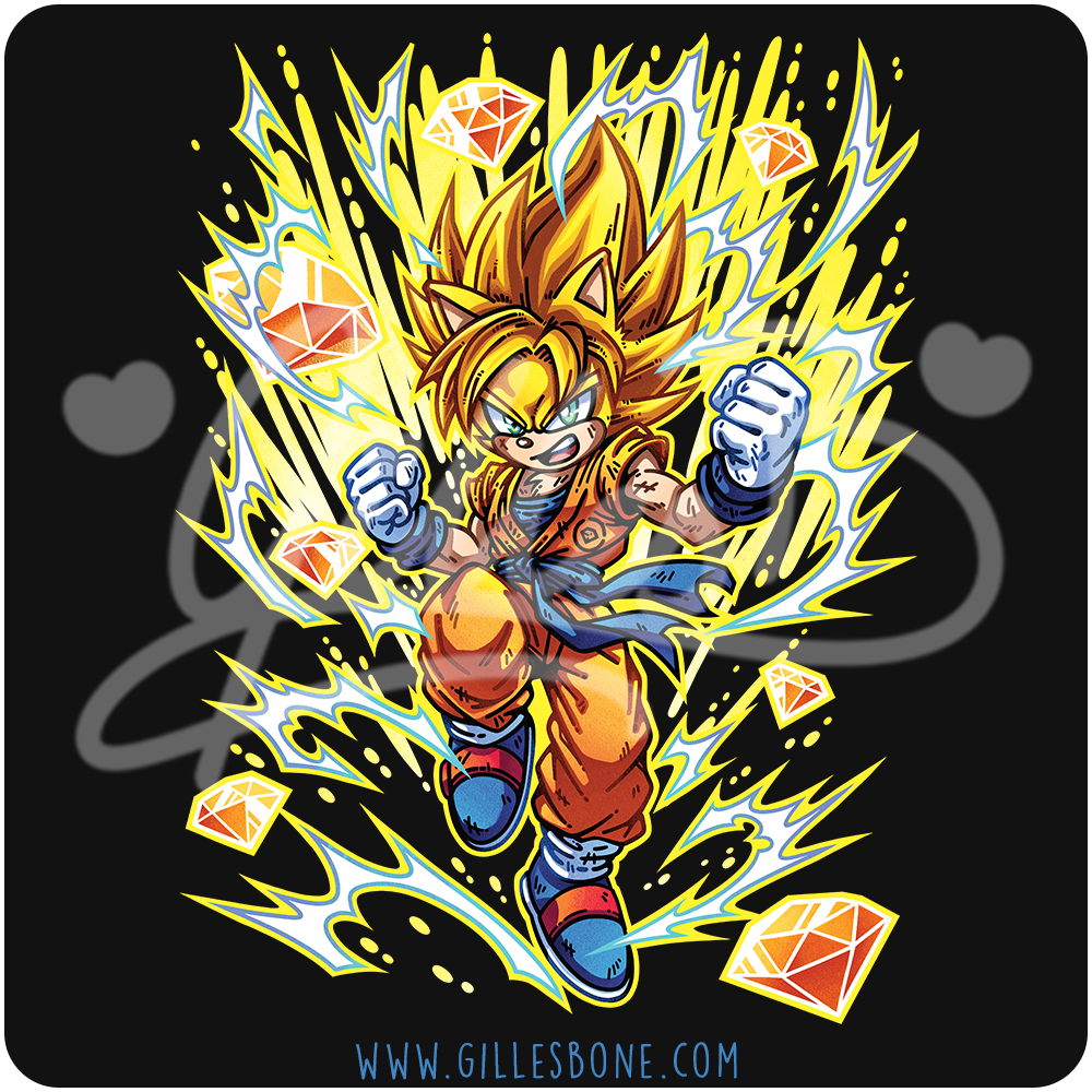 Super Saiyan Sonic T-Shirt - Image 2