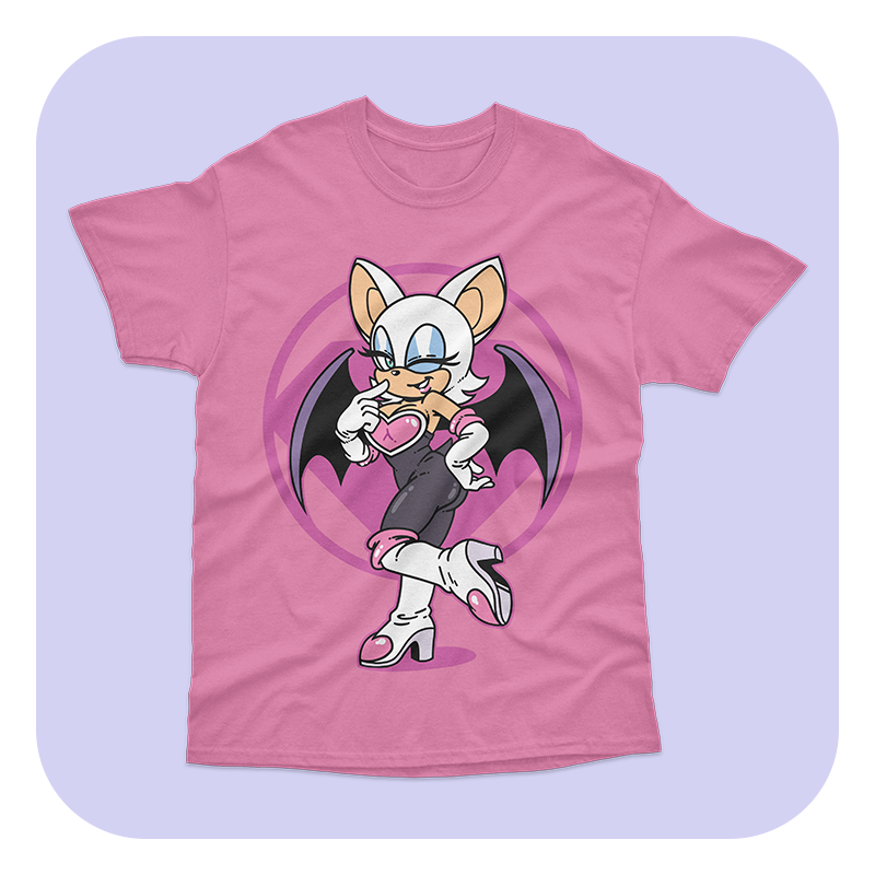 Furry Pin Up Rouge T-Shirt - Image 3