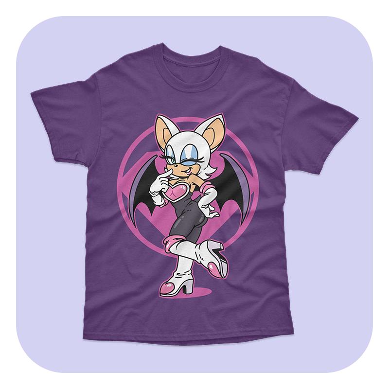 Furry Pin Up Rouge T-Shirt - Image 4
