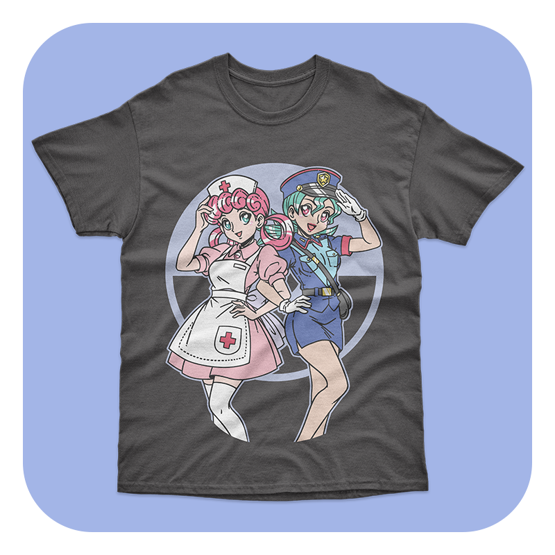 Furry Pin Up - Joy & Jenny T-Shirt