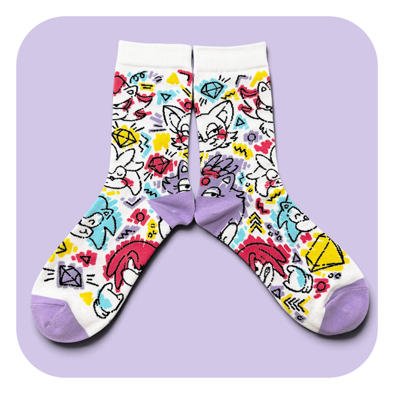 Sonic Doodle Socks (Pre-order) - Image 2