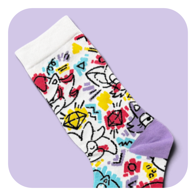Sonic Doodle Socks (Pre-order) - Image 3
