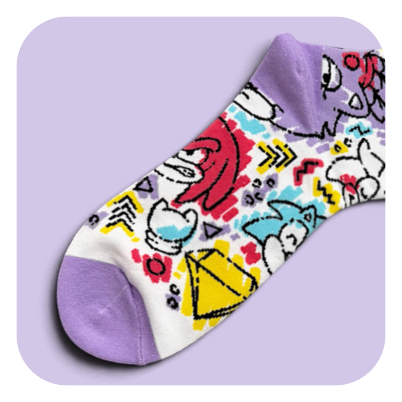 Sonic Doodle Socks (Pre-order) - Image 4