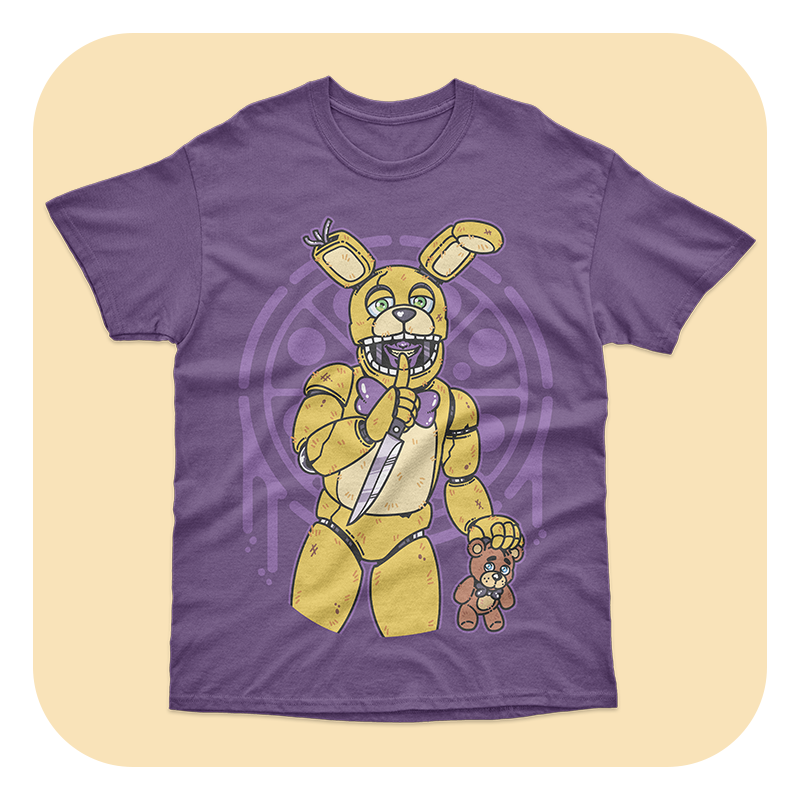 Furry Pin Up - Springtrap T-Shirt - Image 2